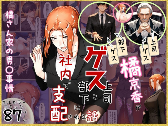 【クンニ】橘京香がゲス上司とゲス部下に社内で支配される話❤ぶるーしゃとー評価