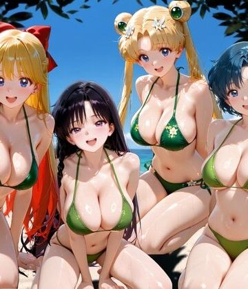 【変身ヒロイン】ビーチで出会った美女をナンパしてメス堕ちさせた話 セー○ームーン❤ちこりこ評価