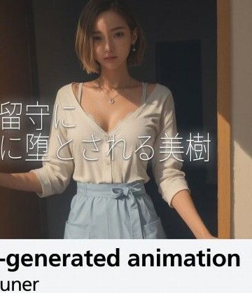 【動画・アニメーション】【4分】夫の留守に隣人に堕とされる美樹 ―― 家事着から徐々に剥がされ、中出しされイカされる不倫の午後❤AItuner評価