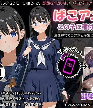 【動画・アニメーション】ぱこアニ！この子に種付け 〜道を尋ねてラブホと子宮にご案内 編〜❤RAKUGAKI DROPS評価