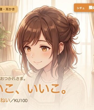 【人妻・主婦】【母性/添い寝/KU100】隣の優しい人妻の、まるごと包む甘やか添い寝ケア〜よしよし、いいこ。よくがんばったね〜❤パコ太郎評価