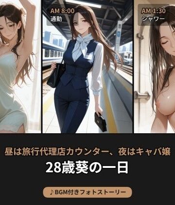 【イラスト・CG集】昼は旅行代理店カウンター、夜はキャバ嬢―28歳・葵の日常【BGM付きフォトストーリー】❤beauty4ever評価
