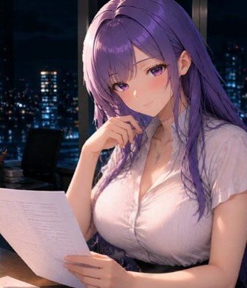 【音声付き】紫髪のOLゆかりちゃんの囁きボイス❤SONATA評価