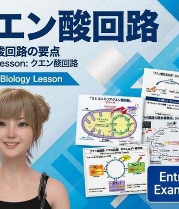 【動画・アニメーション】【▲20】一ノ瀬廻里 大学に進学し強豪予備校『DOPUX（ドピュックス』で生物I，IIを教える名物講師に！（Vol.022:クエン酸回路）❤Libido-Labo評価