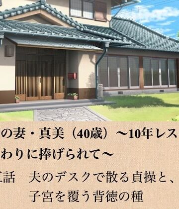 【ノベル】政治家の妻・真美（40歳）〜10年レスの熟体、夫の代わりに捧げられて〜 第五話 夫のデスクで散る貞操と、子宮を覆う背徳の種❤青いらいおん評価