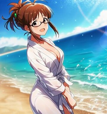 【巨乳】プライベートビーチ 秋○律子❤偶像館評価