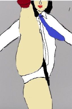 【制服】ミニスカCA刑事の太ももホールド！〜股下80cmのハイキックと太もも70cmの締め技で、密輸ハイジャックを即制圧〜❤YAMATO評価