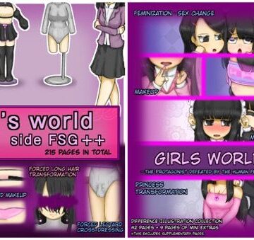 【羞恥】Girls world side FSG＋＋ ＆ Girls world mini Two-piece set❤女性化研究会・派出所評価