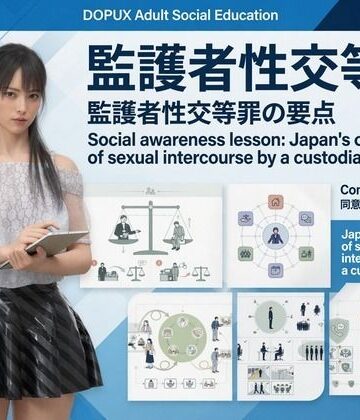 【3DCG】【△20】二階堂 沙耶 大学に進学し強豪予備校『DOPUX（ドピュックス）』で社会人向け講座（性犯罪）を教える名物講師に！（Vol.003:監護者性交等罪）❤Libido-Labo評価