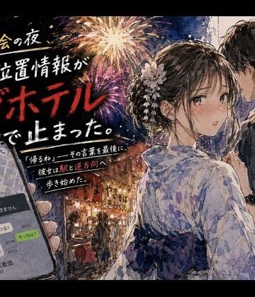 【ノベル】花火大会の夜、彼女の位置情報がラブホテルで止まった。❤あまいろ堂評価