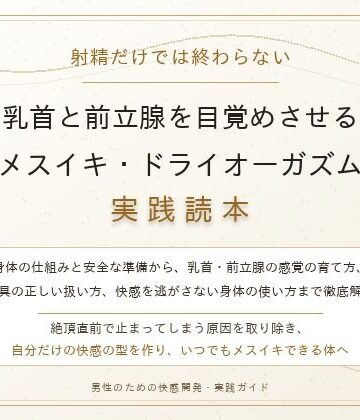 【アナル】【完全版】射精だけでは終わらない 乳首と前立腺を目覚めさせる メスイキ・ドライオーガズム実践読本❤乳首やアナルでメスイキ目指そ?女の子みたいに気持ちよくなろ?評価