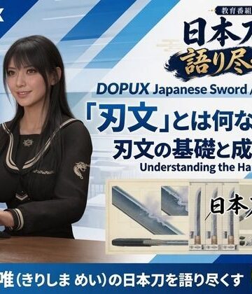 【動画・アニメーション】パンチラガチャ★霧島 愛唯（きりしま めい）『日本刀を語り尽くす』第1章-まず「日本刀とは何か」を知る（008-「刃文」とは何なのか？）❤Ozone_Layer評価
