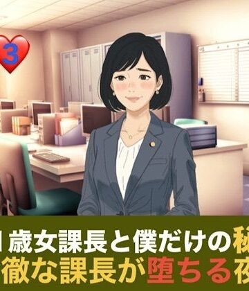 【ノベル】41歳女課長と僕だけの秘密 第三話 残業という名の密室、冷徹な課長が堕ちる夜❤青いらいおん評価