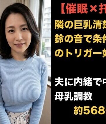 【ノベル】【催●×托卵】隣の巨乳清楚妻を鈴の音で条件反射のトリガー奴●に 〜「私が君を犯したの…？」加害者の罪悪感で泥沼にハマり、夫に内緒で中出し母乳調教されるまで〜❤青いらいおん評価