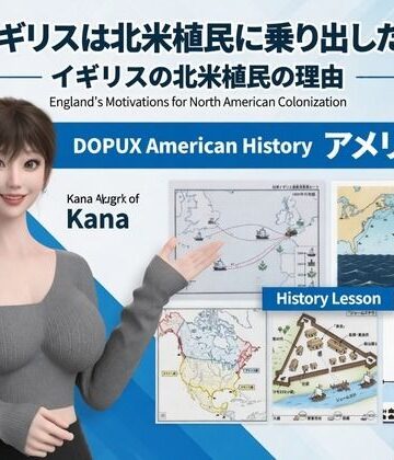 【3DCG】パンチラガチャ★西陣郁奈（にしじんかな）強豪予備校『DOPUX（ドピュックス）』で大学受験生向け講座（世界史）を教える名物講師！（Vol.023:なぜイギリスは北米植民に乗り出したのか？）❤Libido-Labo評価