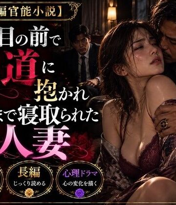 【ノベル】【長編官能小説】夫の目の前で極道に抱かれ心まで寝取られた人妻❤NTR小説評価