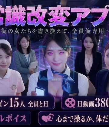 【動画・アニメーション】【フルボイス・スマホ対応】常識改変アプリ 〜街の女たちを書き換えて全員俺専用肉便器〜❤流出保管庫評価