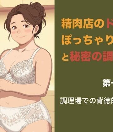【クンニ】精肉店のドMぽっちゃり女将と秘密の調理場 第一話 夫の痛風離脱とアルバイトの青年、調理場での背徳的クンニ❤青いらいおん評価