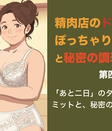 【ノベル】精肉店のドMぽっちゃり女将と秘密の調理場 第四話 「あと二日」のタイムリミットと、秘密のお掃除❤青いらいおん評価